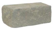 Камень кирпич с колотой поверхностью Серый (угловой)